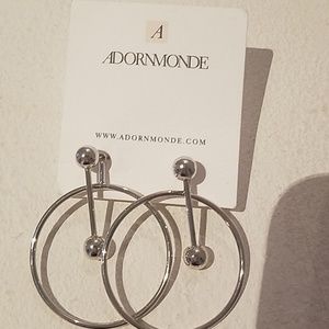 hoop barbell earrings